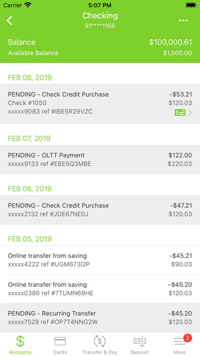 Cincinnatus Savings & Loan Screenshot