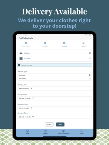 Mulberrys Garment Care iPad screenshot