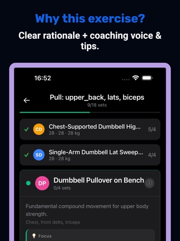 Arvo: AI Workout Coach iPad screenshot