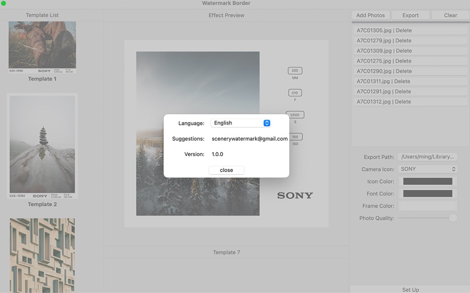 #2. Watermark Border (macOS) 由: 明 刘