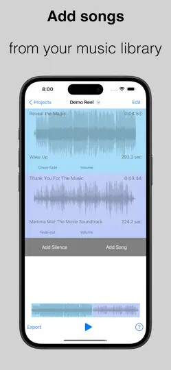 Captura de pantalla de Music Stitcher en iPhone 1