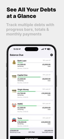 Debt Tracker - Balance Due Screenshot 1 of 3