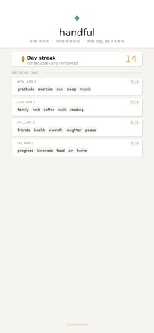 Handful: Daily Gratitude screenshot