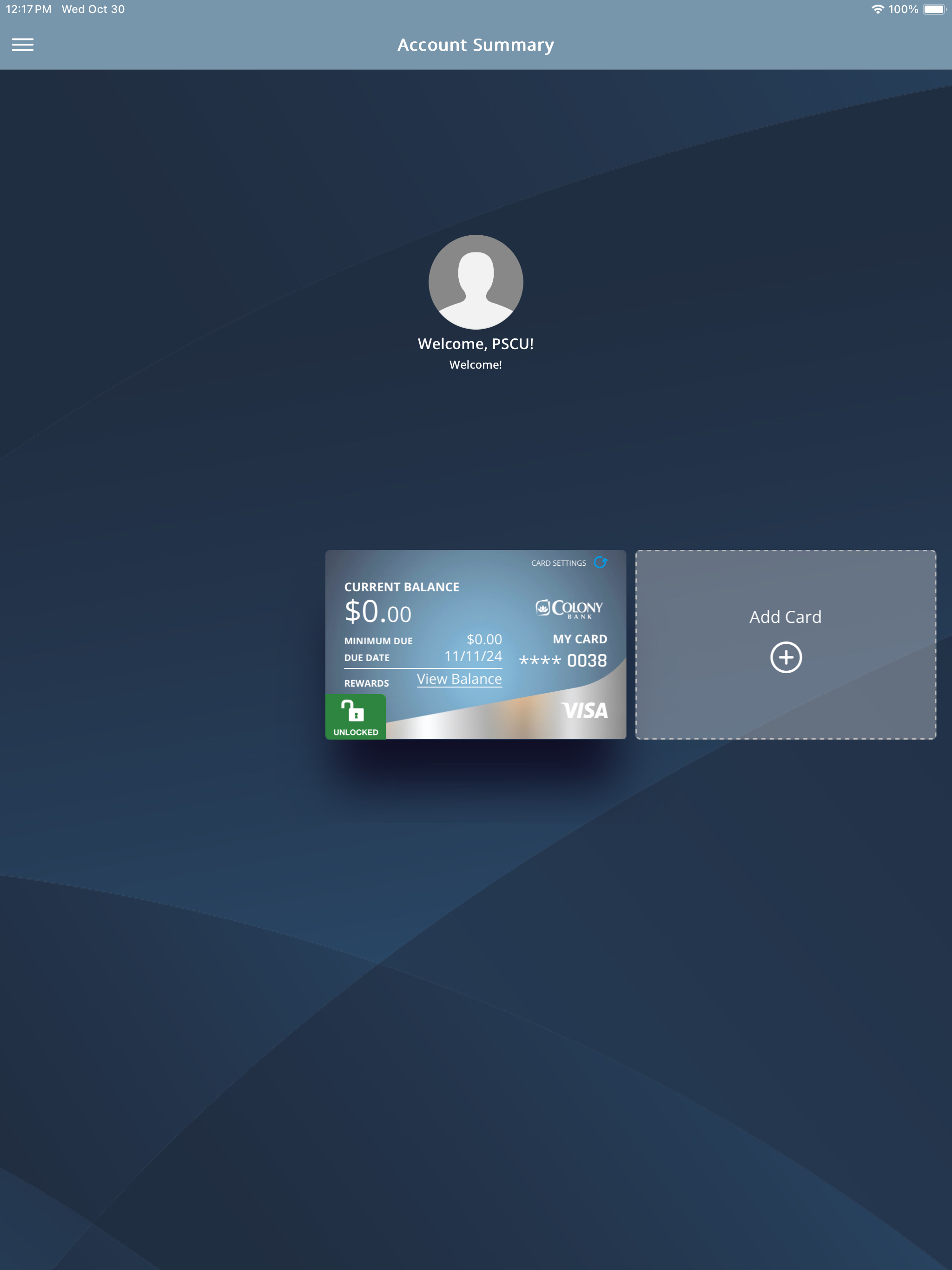 Colony Credit Cards