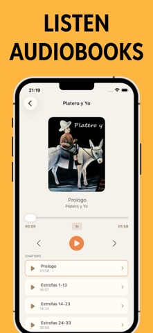 Spanish Reading & Audio Books iPhone screenshot