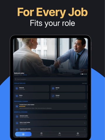 Cover Letter Maker - Get Hired iPad screenshot