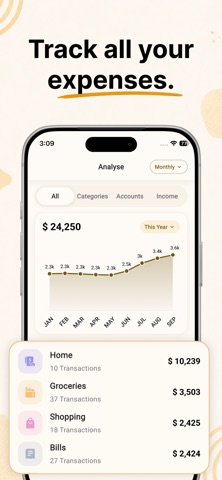 Monthly Budget Planner App Screenshot 2 of 7