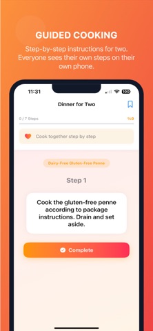 You&Me Food - Couples Cooking iPhone screenshot
