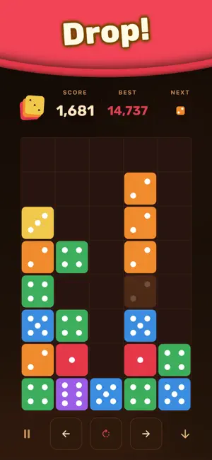 Dice Drop: 2048 Number Merge screenshot 1