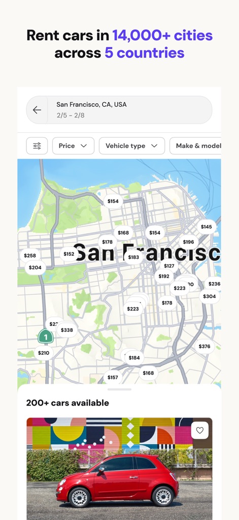 Turo — Car rental marketplace - Global Availability Map
