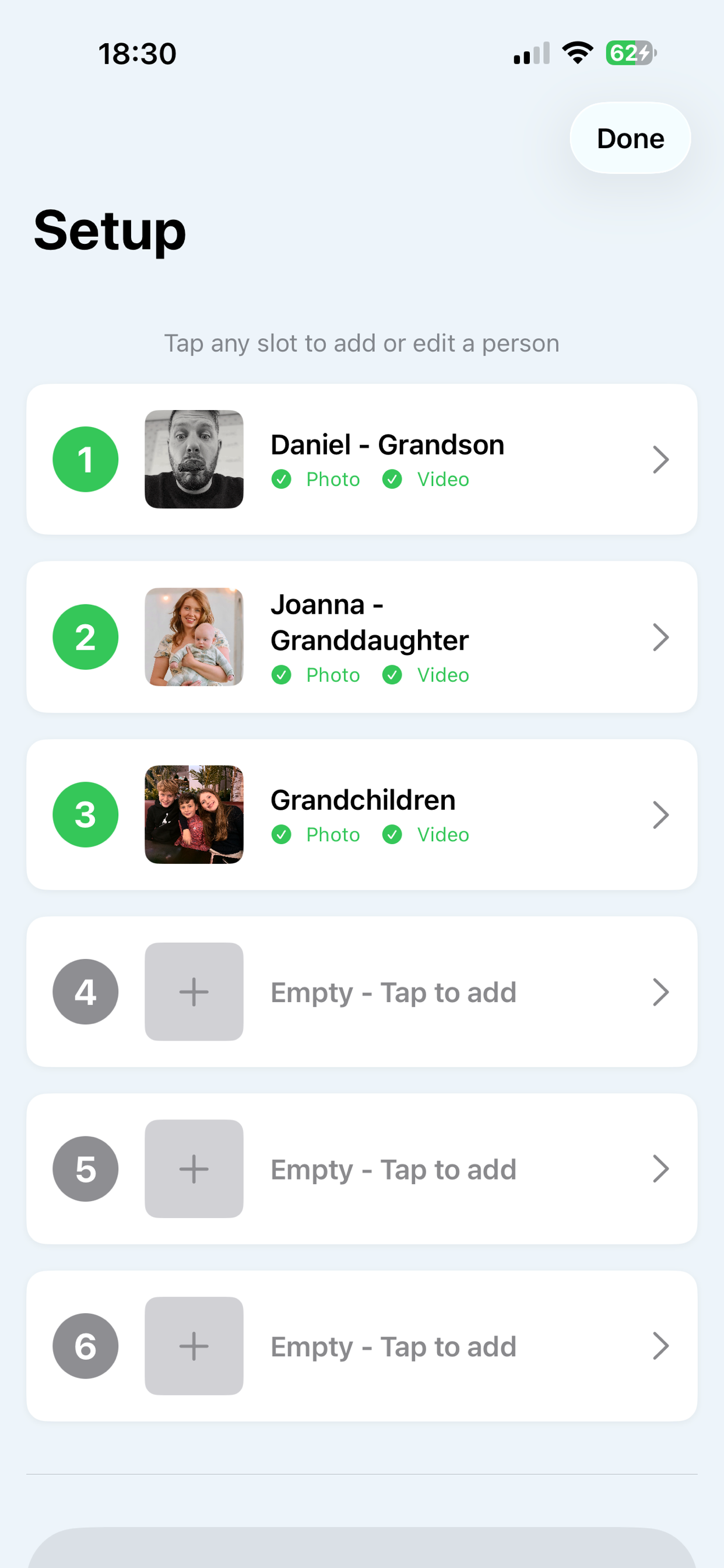 DementiaMemoryApp screenshot 2