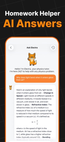 Physics AI Tutor - Electra Screenshot 3 of 6
