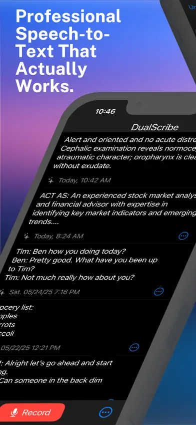 DualScribe - Voice to Text PRO screenshot 1