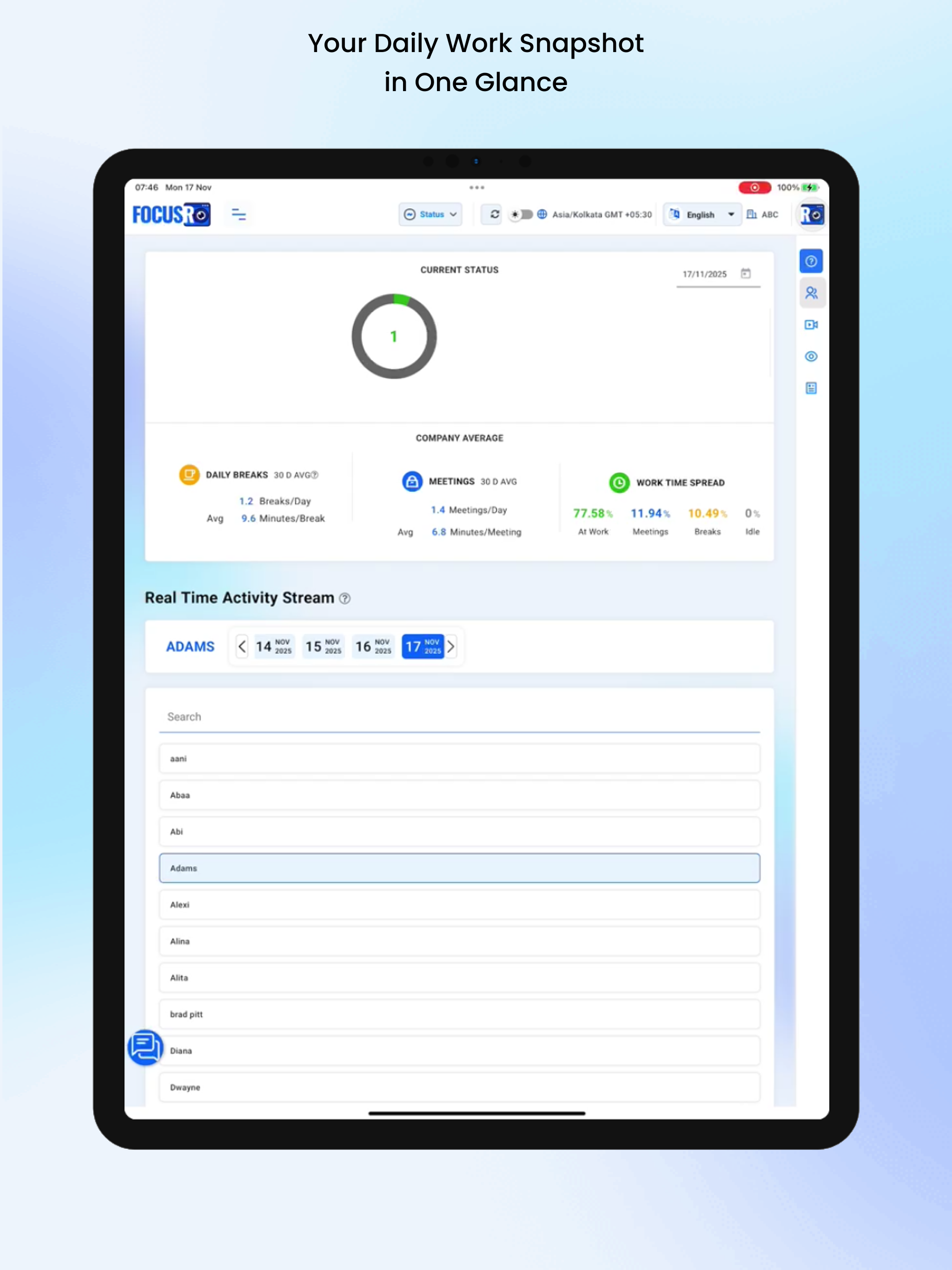 FocusRO Dashboard screenshot 8