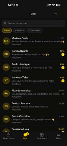 DashKING CRM screenshot