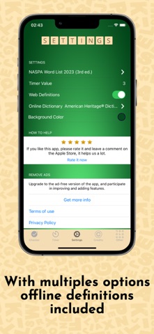 Word Checker for Scrabble® iPhone screenshot
