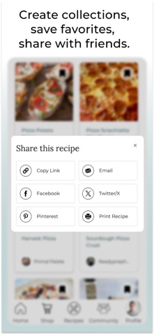FoodSocial: Recipes & Market iPhone screenshot