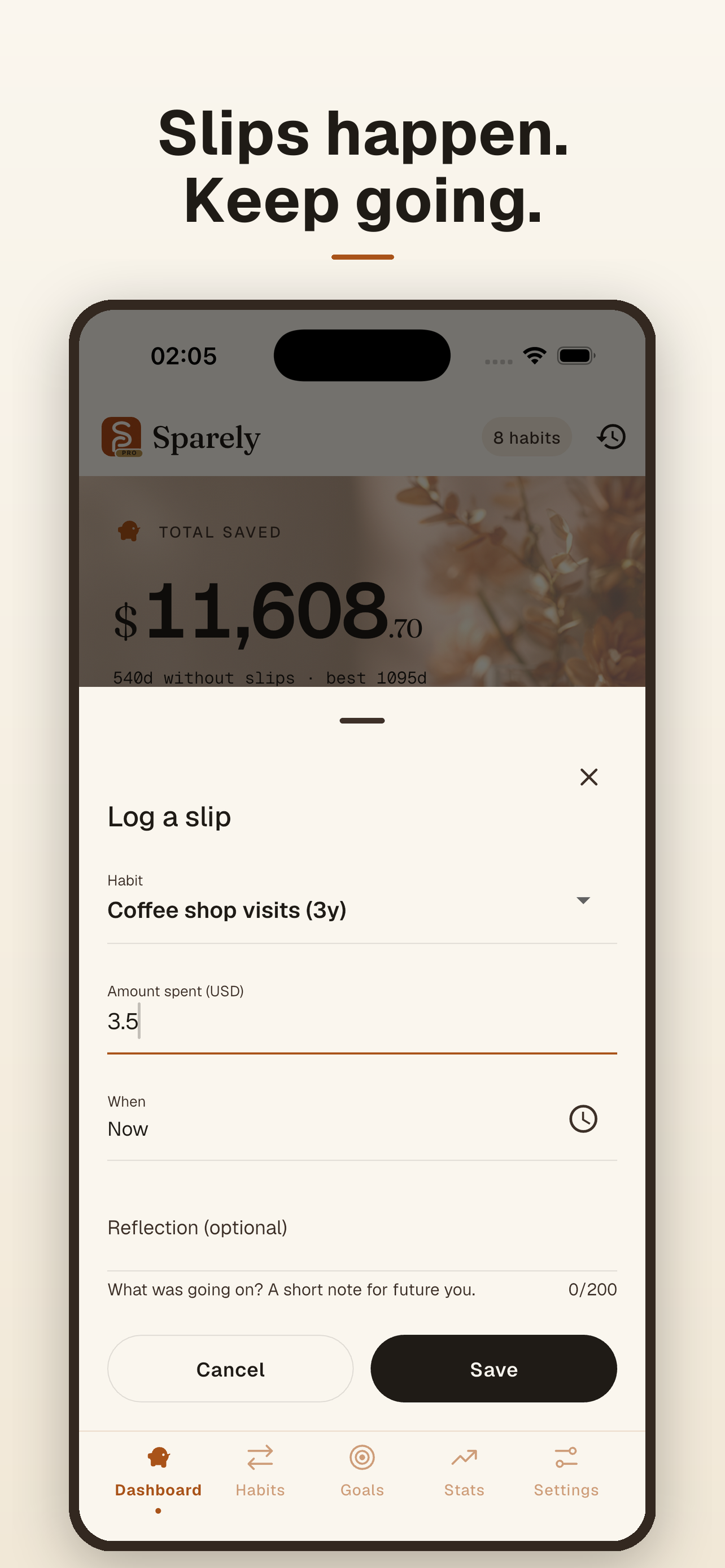 Sparely: Savings Tracker screenshot 4