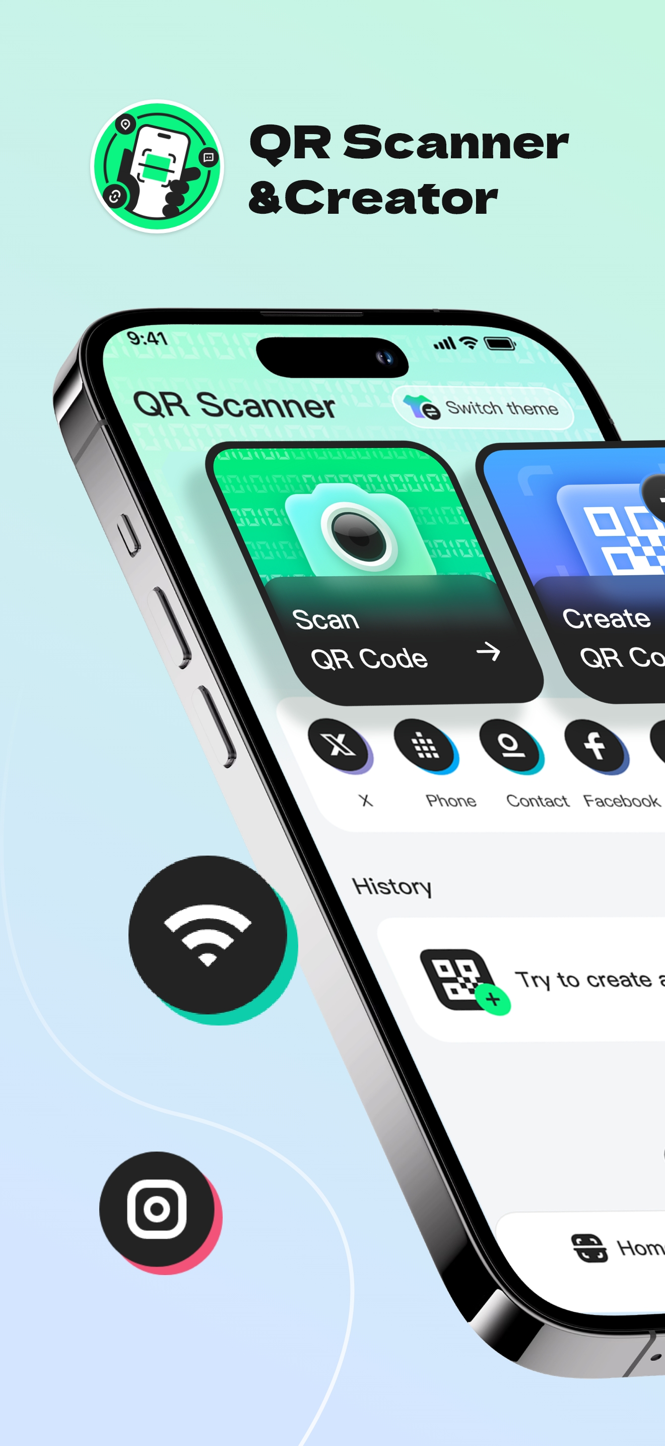QR Scanner - Create, Scan