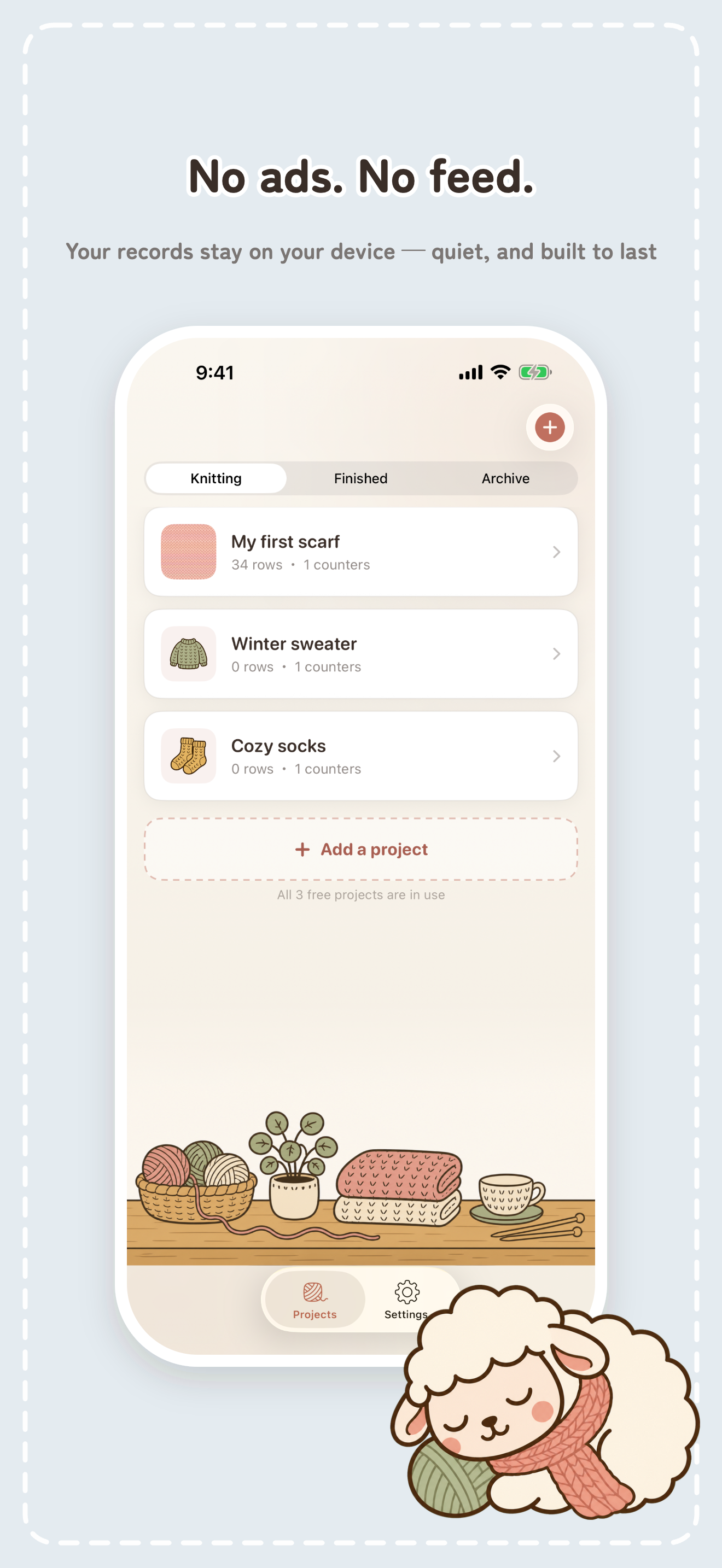 AmiLog - Knitting Row Counter screenshot 7