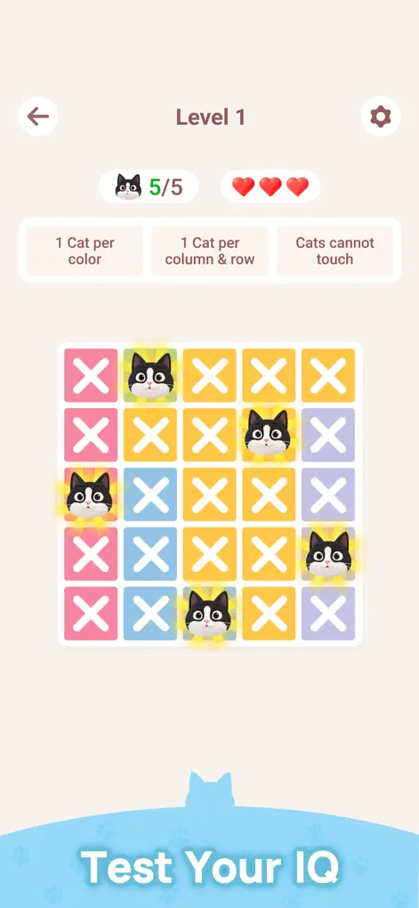 Meowdoku!の大きな盤面を使った公式紹介画面