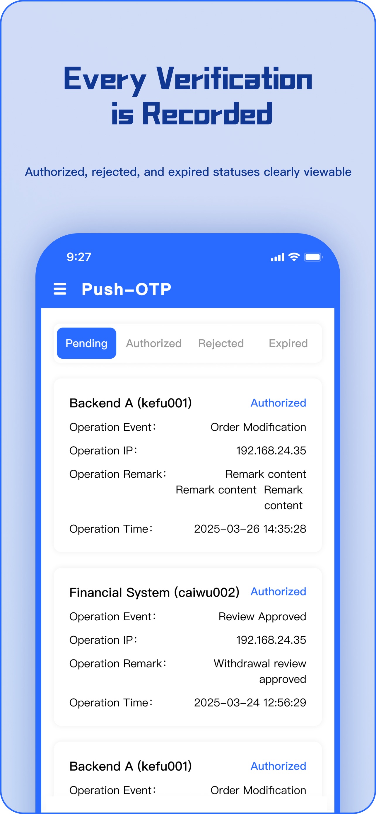 Screenshot 3 of Push-OTP