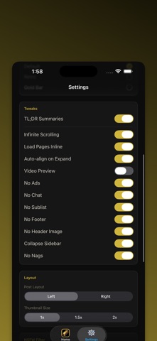 Old Gold for Reddit screenshot