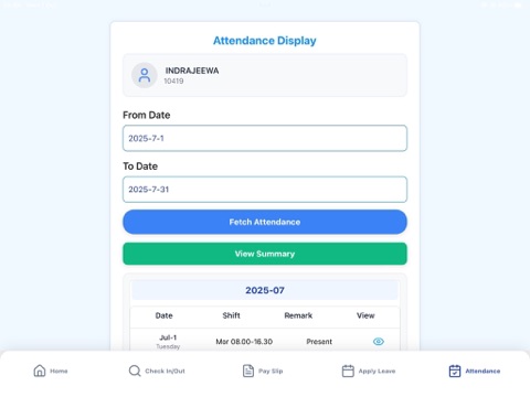 Smart HRIS app screenshot 3