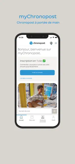 Capture d'écran de MyChronopost sur iPhone 1