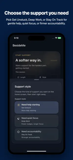 BesideMe: Body Double & ADHD screenshot 2