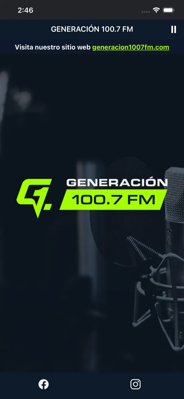 Screenshot #1 pour GENERACIÓN 100.7 FM
