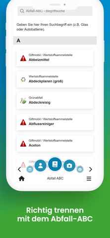 Unterschleissheim Abfall-App iPhone screenshot