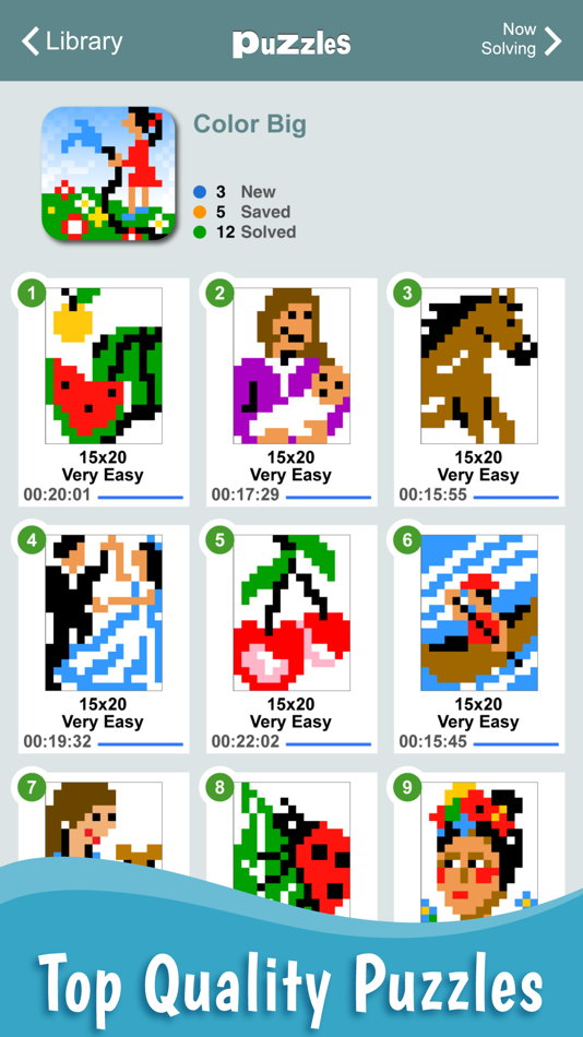 #4. Pic-a-Pix: Nonogram Color (iOS) Podle: Conceptis Ltd.