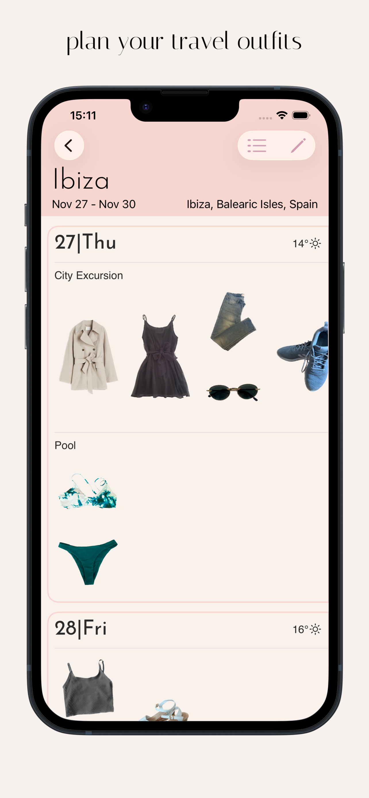 Outfits: Travel Clothing Plans