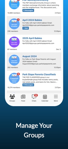 Park Slope Parents Groups App screenshot