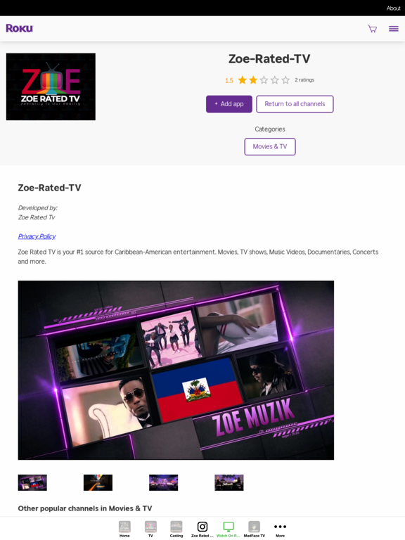 Zoe Nation iPad screenshot 4 - Entertainment app