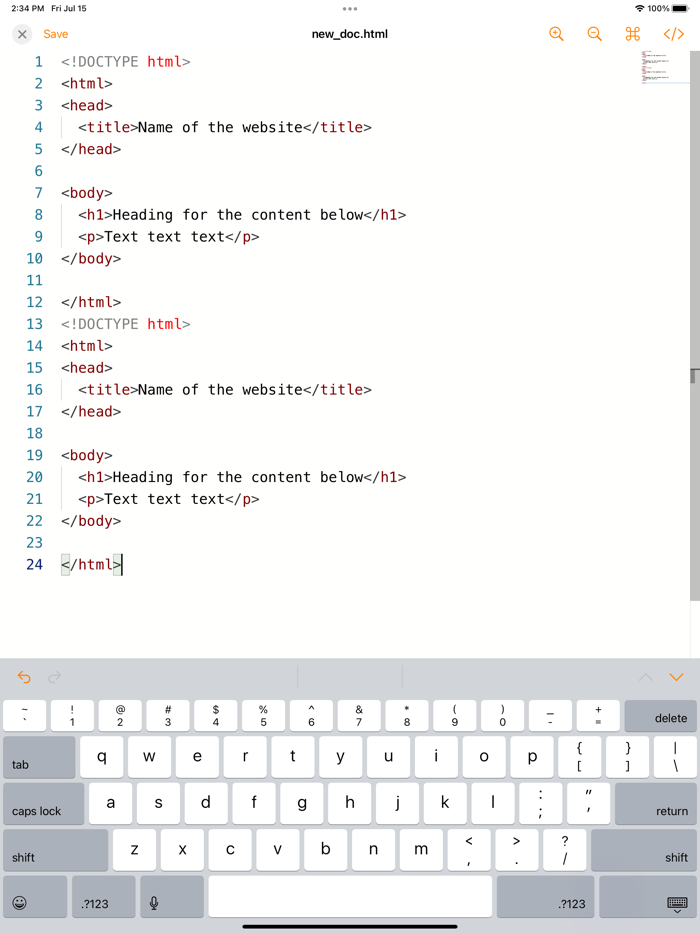 Text Editor App