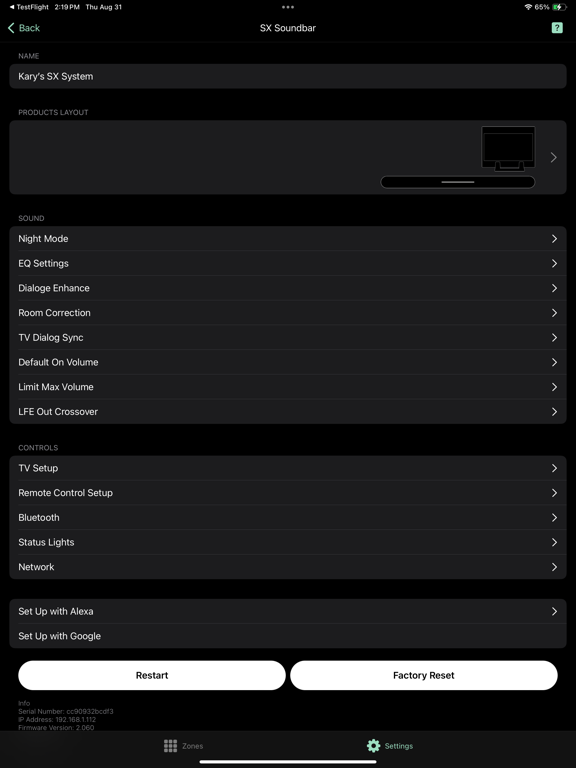 VSSL CNCT™ iPad screenshot 1 - Music app