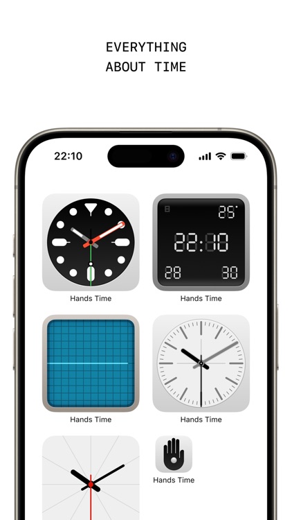 Hands Time - Minimalist Widget