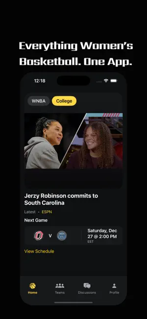 WomensBasketballHub screenshot 1