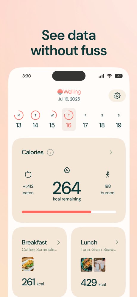 Welling AI Food & Health Coach screenshot 4
