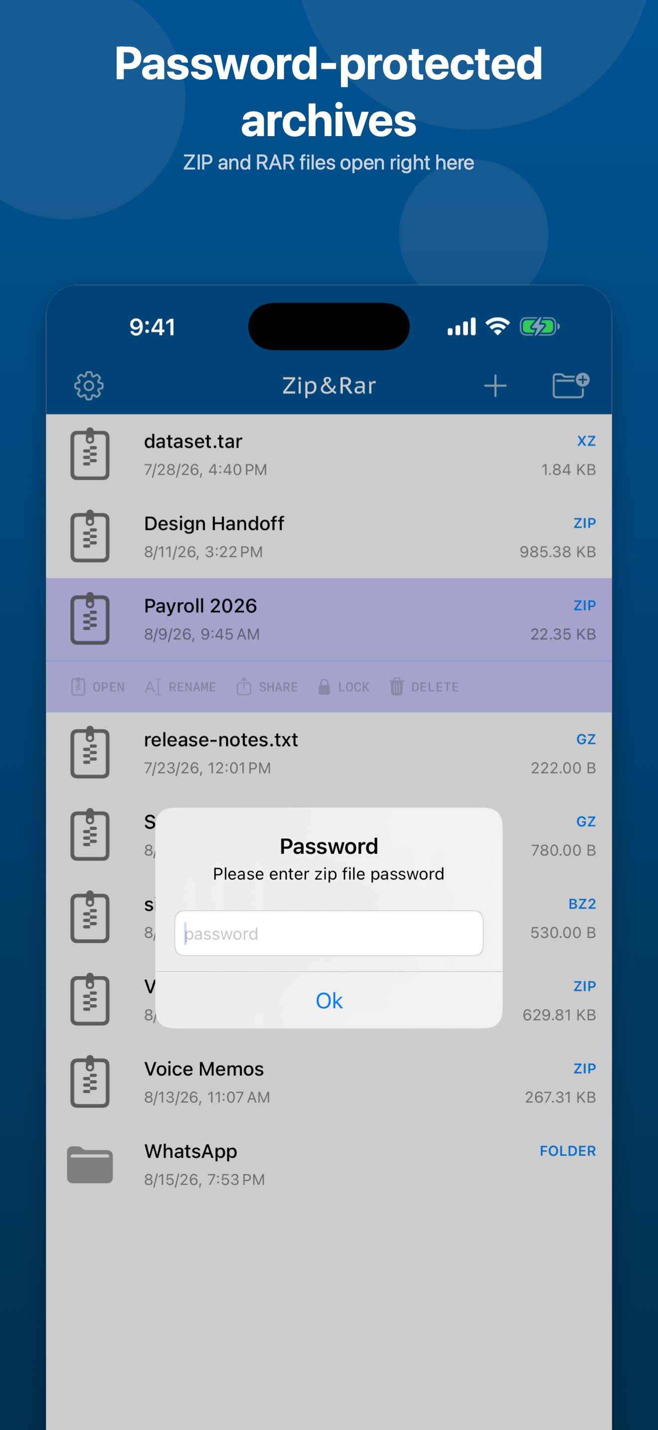 Zip&Rar: Unzip File Extractor screenshot 3