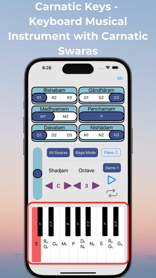 #1. Carnatic Keys (iOS) 由: Upbeat Labs