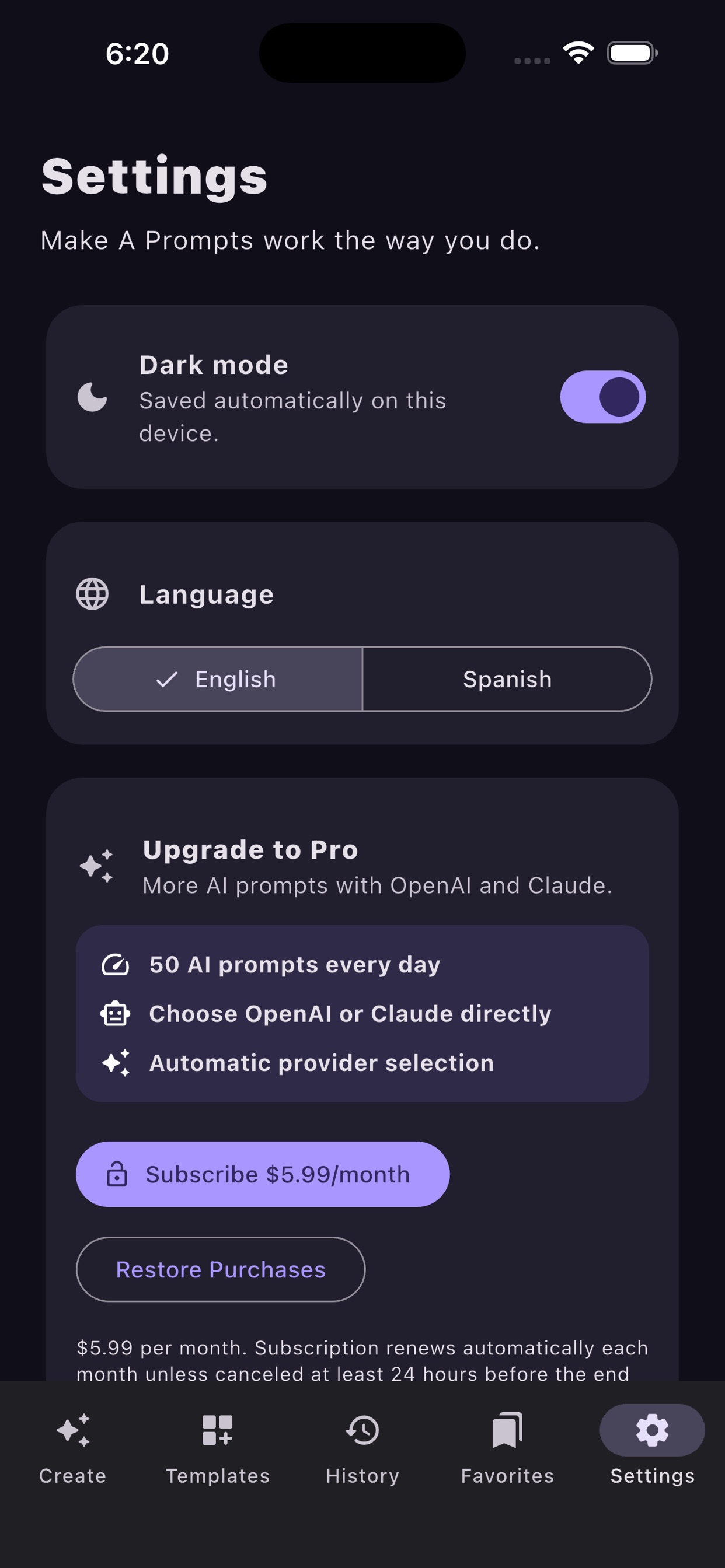 Screenshot 4 of A Prompts