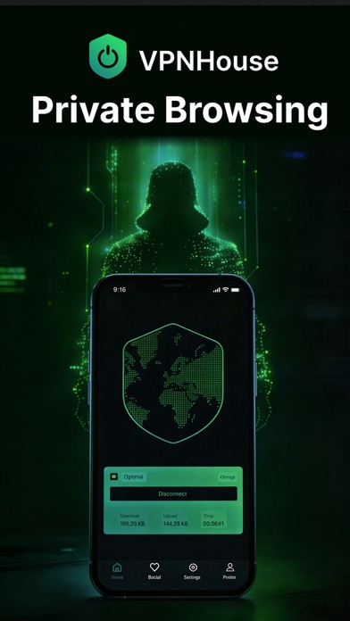 VPNHouse - Fast & Secure VPN iPhone screenshot