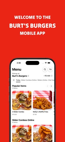 Burt's Burgers iPhone screenshot
