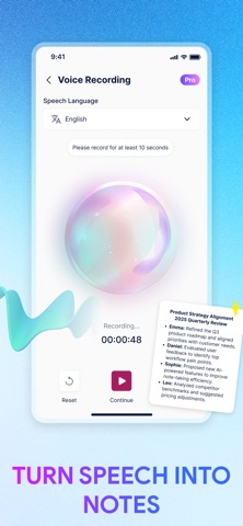 Smart Notes: AI Note-Taker iPhone screenshot
