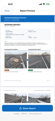 CloseoutCam: Job Photo Reports screenshot 1