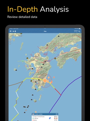 Earthquake+ Alerts & Tracker iPad screenshot