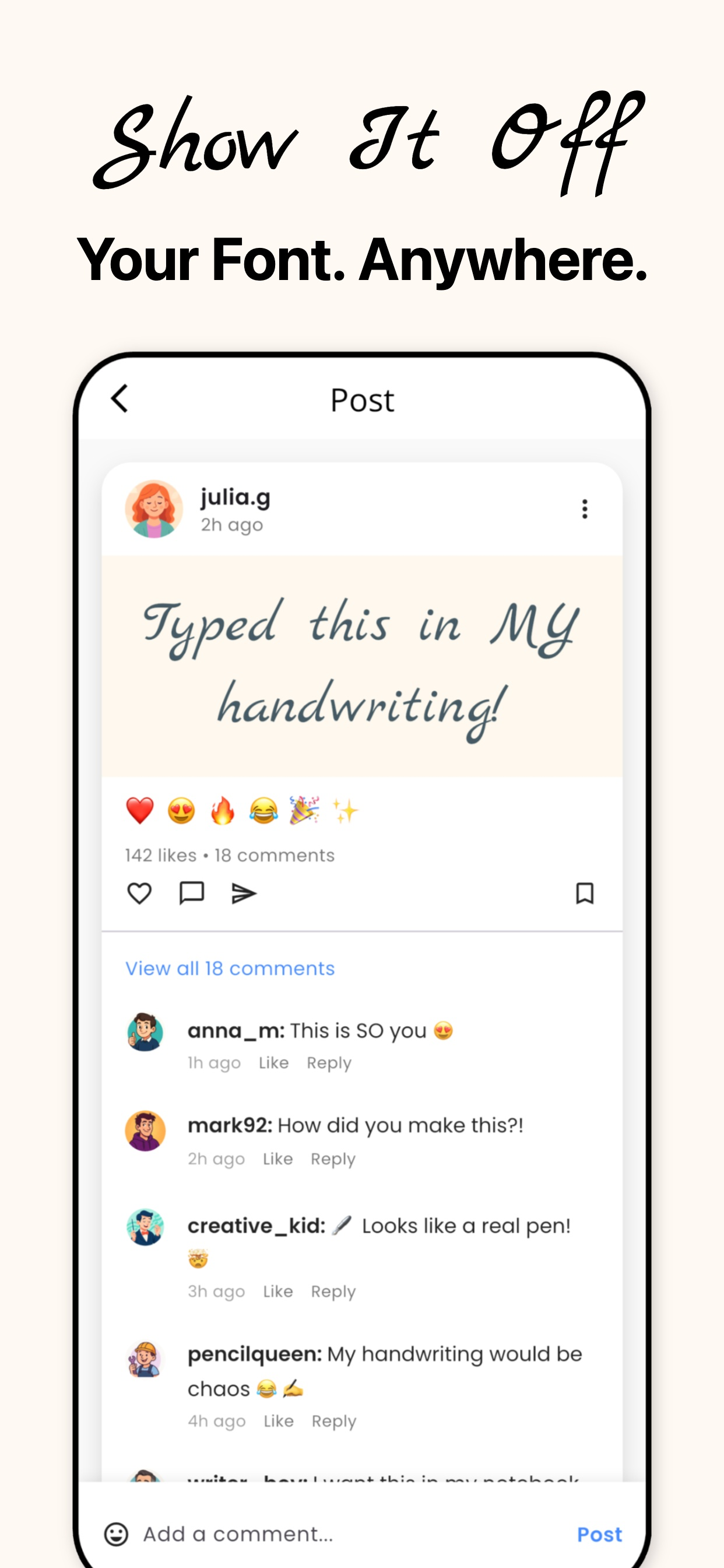 Calligrapher: Handwriting Font screenshot 6